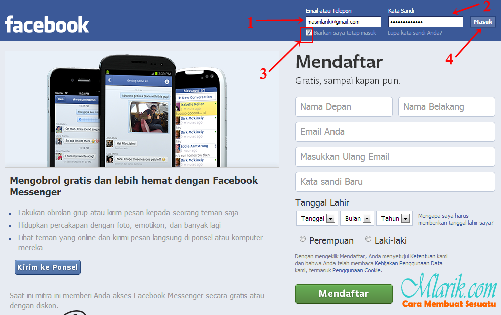 Cara Masuk Facebook Tanpa Password Email