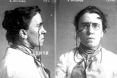 Emma Goldman mug shot 1901 Chicago