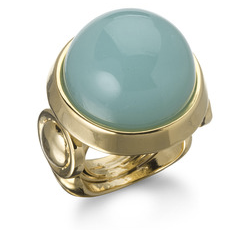 Gemstone Ring Aqua Agate