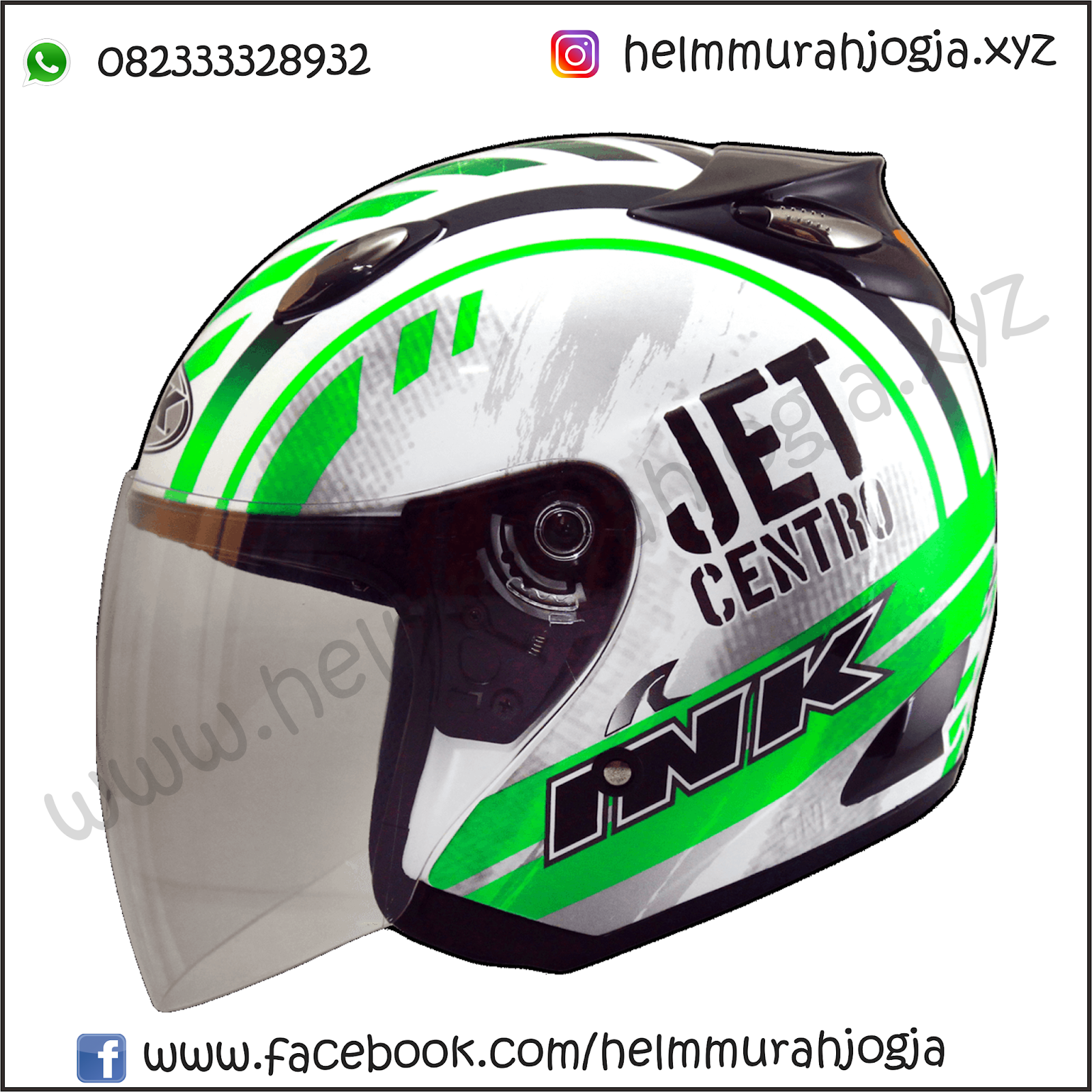 helm ink centro jet hijau