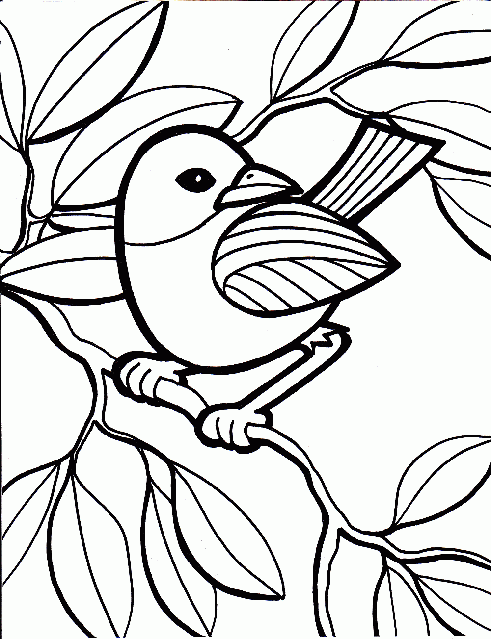 Coloring for Kids - Bird Coloring ~ Child Coloring
