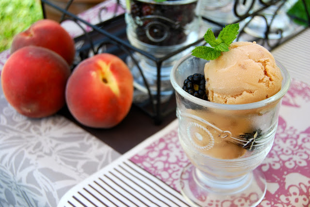 Peach, ice, cream, flavor