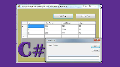 c# add update row