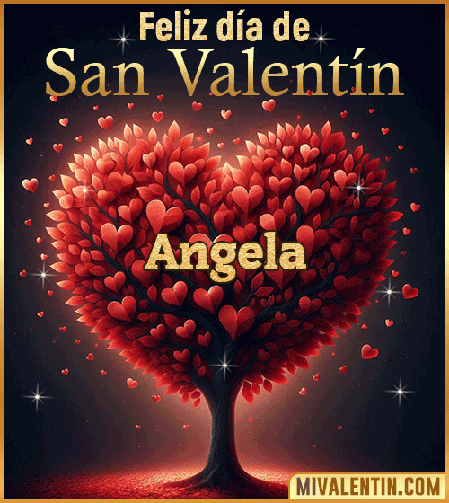 Gif feliz día de San Valentin Angela