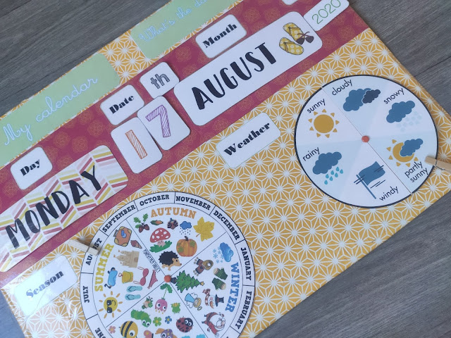 calendrier perpétuel enfant anglais diy ief mes filles et moi