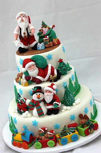 Christmas Cake Decoration Ideas Images