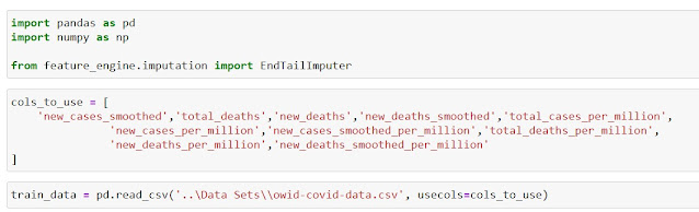 Importing the Libraries and Data End Tail Imputation