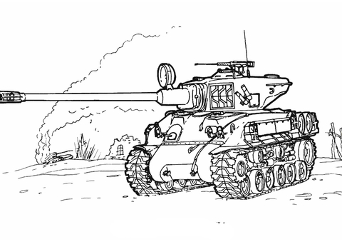 Best tank coloring pages. An armored fighting vehicle designed for frontline combat.