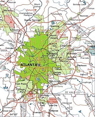 Atlanta GA map