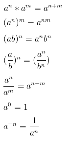 Propiedades de los Exponentes-Potenciación
