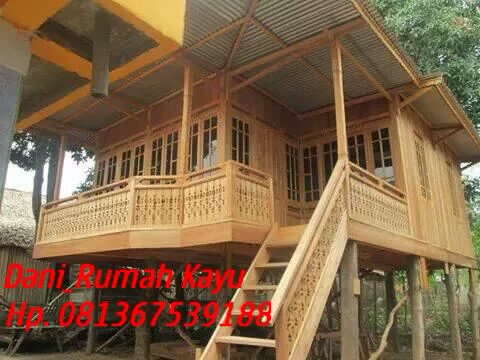  Rumah  kayu  bongkar pasang Rumah  Kayu  Type 48m 