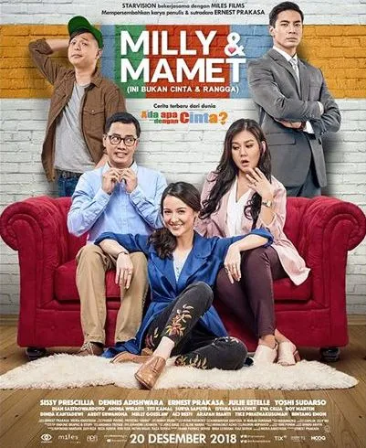 Daftar Nama Pemain Film Milly dan Mamet Lengkap