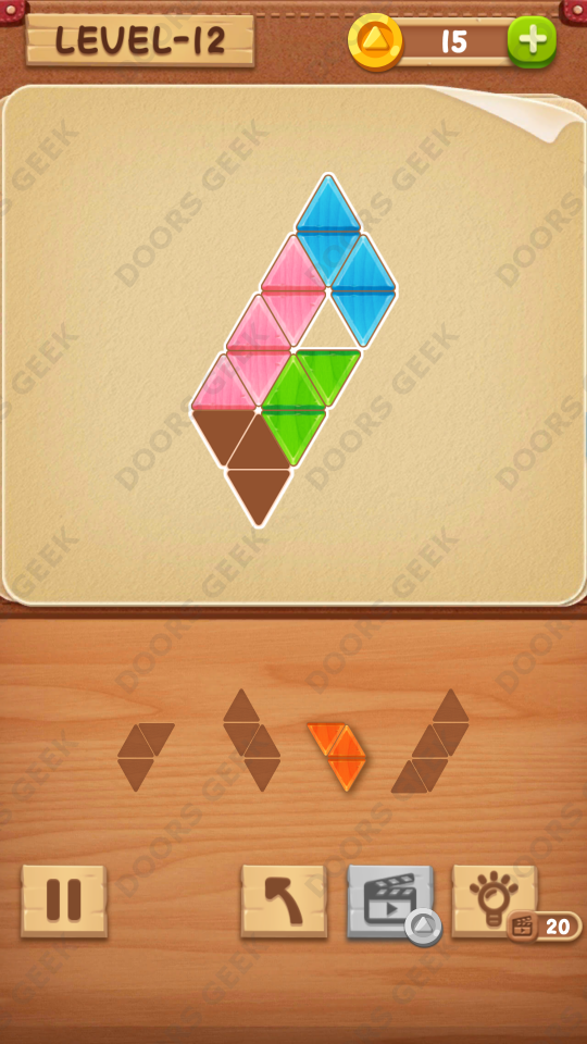 Block Puzzle Jigsaw Rookie Level 12 , Cheats, Walkthrough for Android, iPhone, iPad and iPod