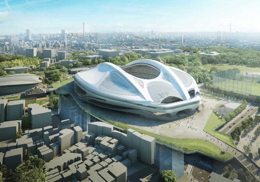 Japan Architects Com 新国立競技場はザハ案 修正案 で着工 整備費約2 5億円