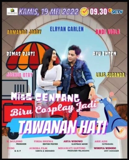 Nama Pemain Miss Centang Biru Cosplay Jadi Tawanan Hati SCTV