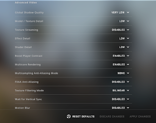 CS GO Videos Settings