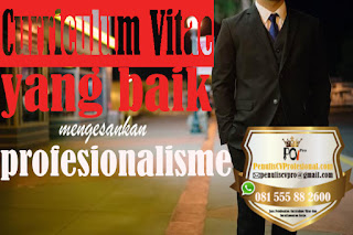 Jasa Pembuatan Curriculum Vitae CV Profesional