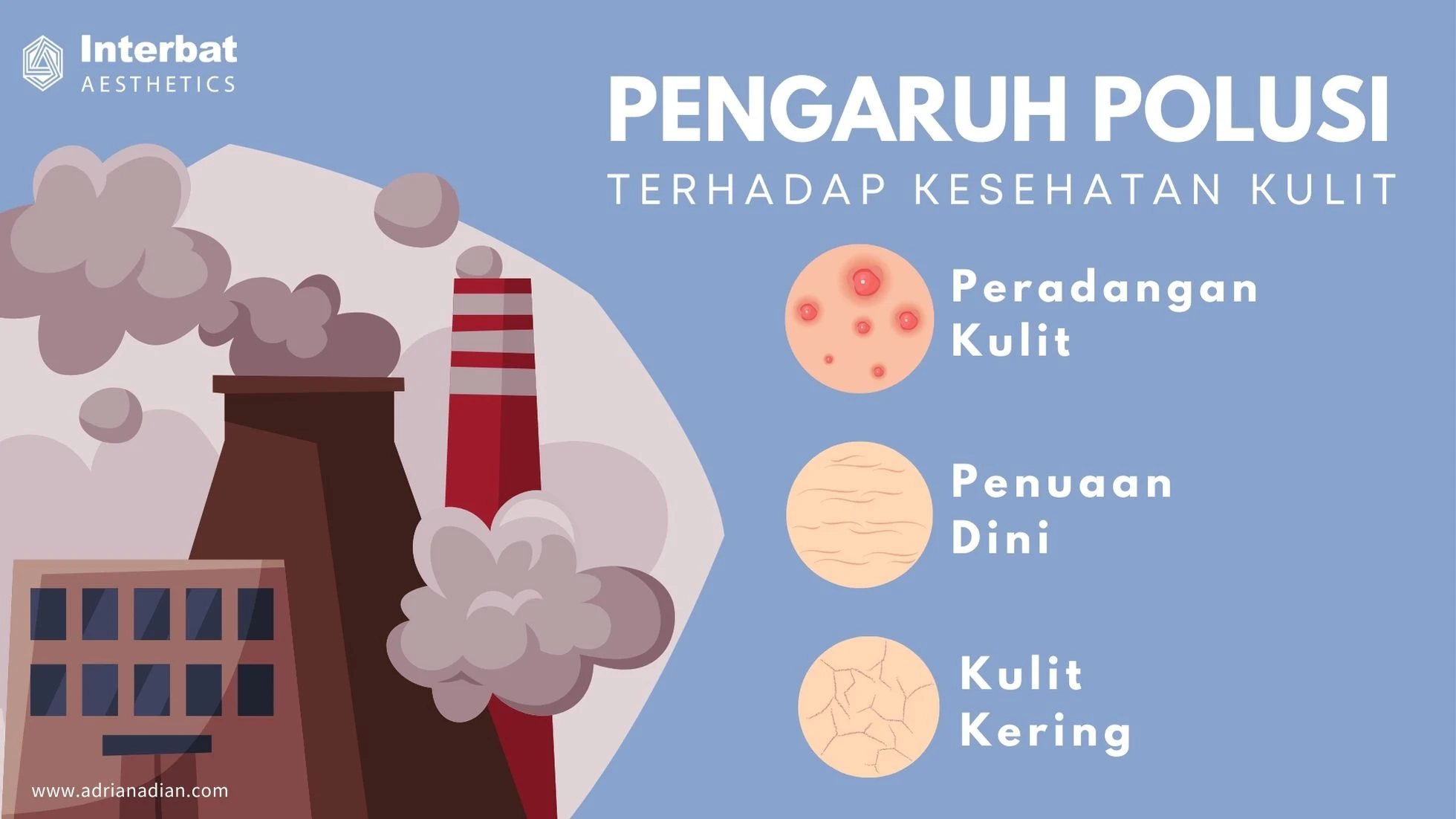 Pengaruh buruk polusi untuk kulit