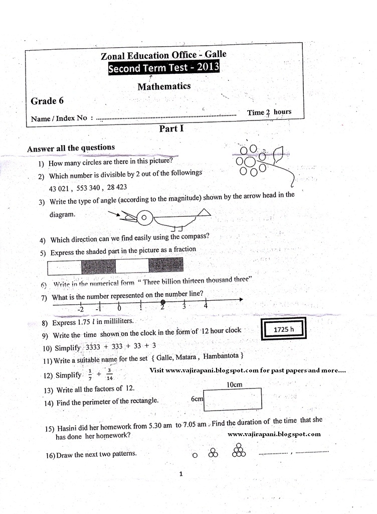 grade 2 term test papers in sinhala