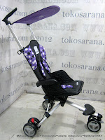 Kereta Bayi LightWeight CocoLatte CL08 iSport - Polkadot Purple