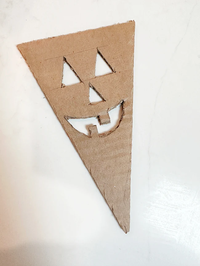 cardboard jack-o-lantern stencil