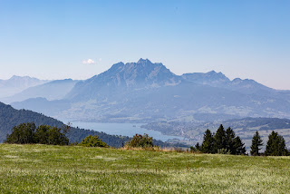 Der Pilatus vom Zugerberg aus gesehen.