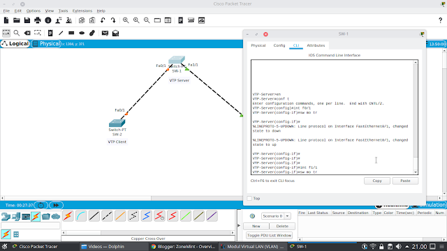 Konfigurasi VTP pada Cisco Packet Tracer