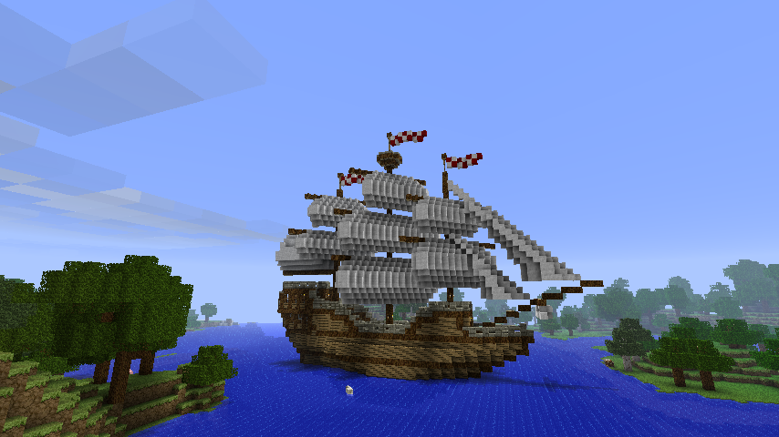 Bateau Minecraft