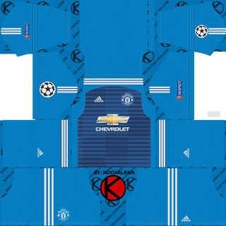  Yang akan saya share kali ini adalah termasuk kedalam home kits Released, Manchester United 2018/19 Kit - Dream League Soccer Kits