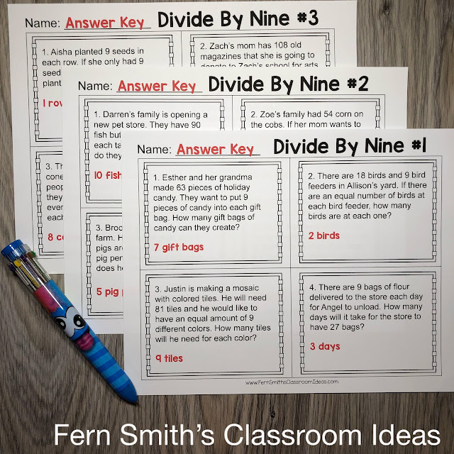 Download This 3rd Grade Division Word Problems, Task Cards, Worksheets, & Assessments Resource Bundle to USE in Your Classroom Today!