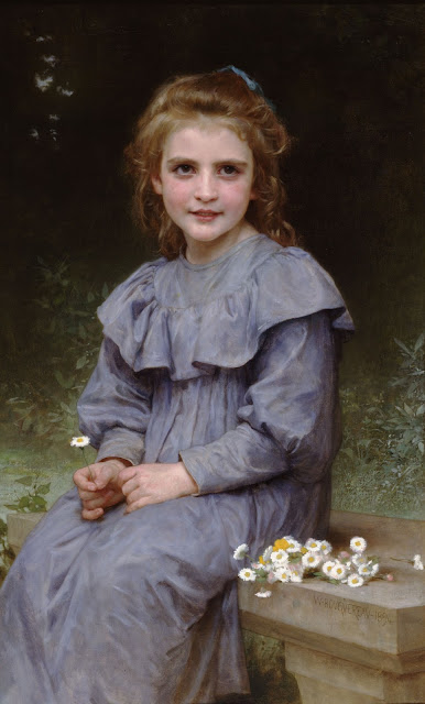 Daisies,William Adolphe Bouguereau,Bouguereau