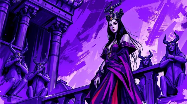 A Bad Evil Queen in the Bible AI 4K Ultra HD images