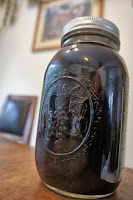 Melanin rich water, from cold distilled Chaga Mushroom