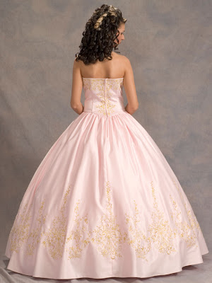 Vestido de 15 años - Color rosa/oro