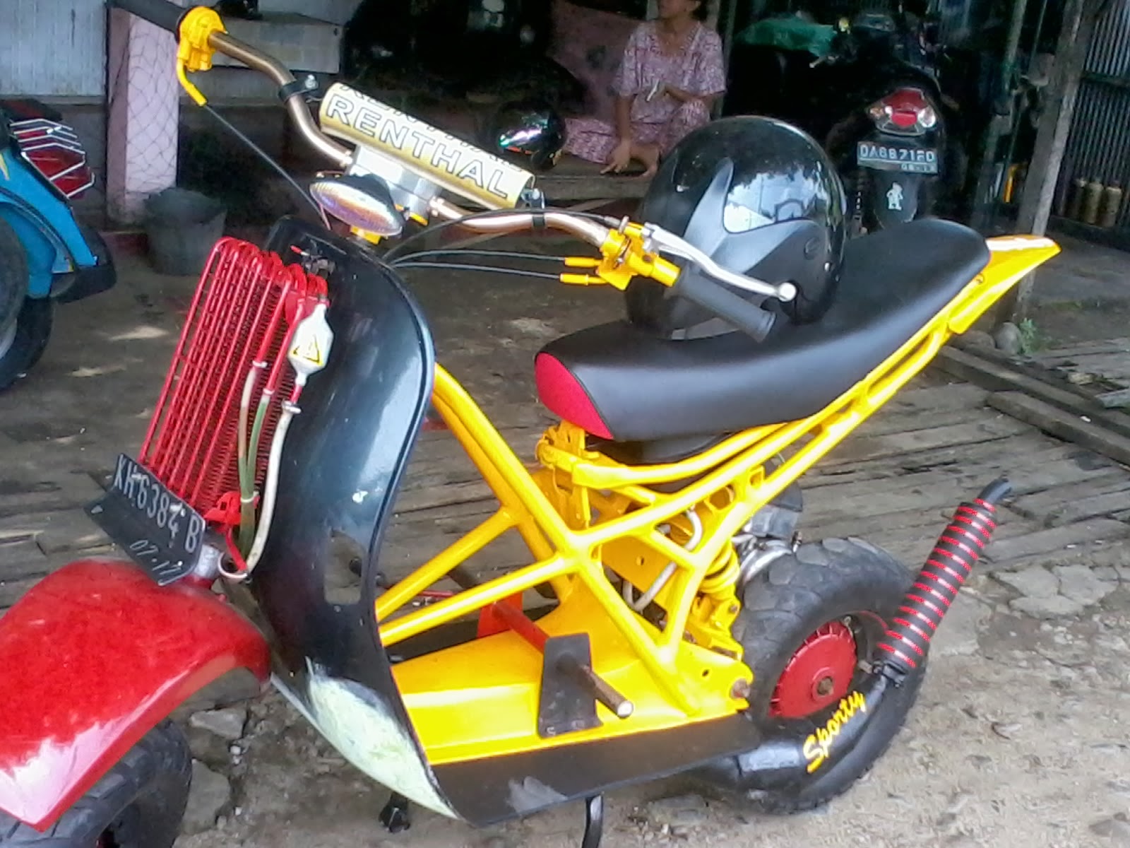 Kumpulan 71 Modifikasi  Motor Vespa  Excel  Terkeren Cermin 