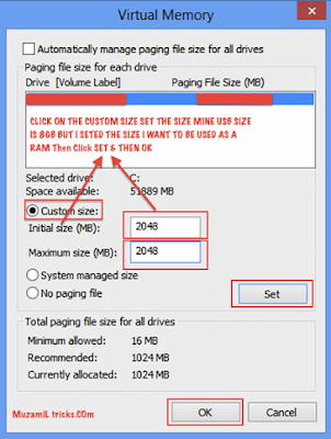 How to Increase Your Pc Ram Using External Usb Disk.