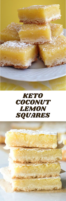 Keto Coconut Lemon Squares