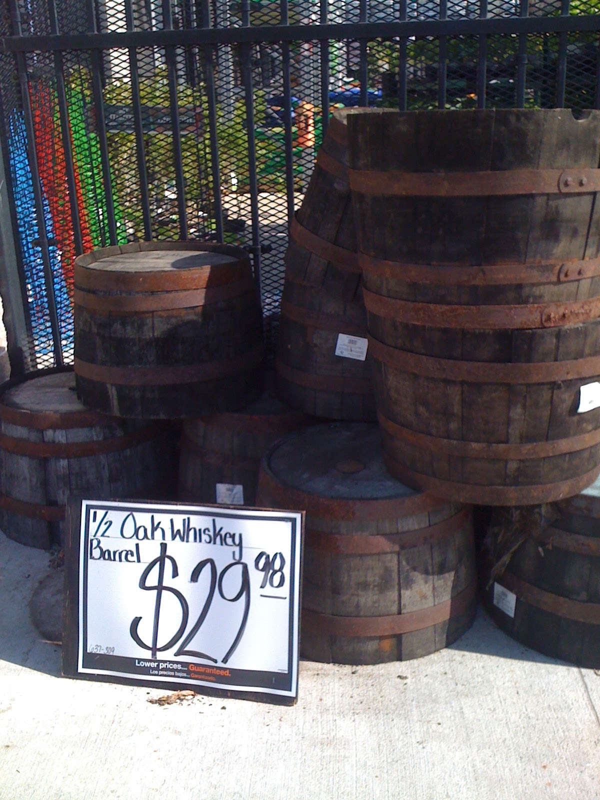 Whiskey Barrel Planters