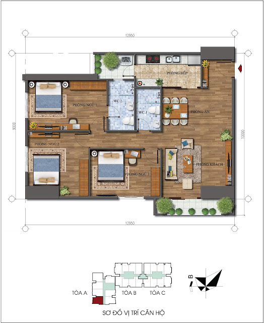 Căn 03 tòa A Ecolife Tây Hồ