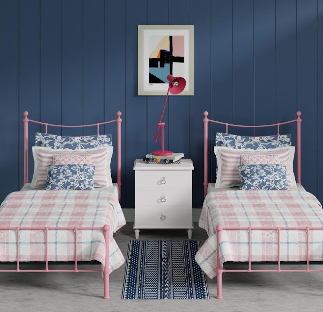 blue and pink bedroom ideas for adults