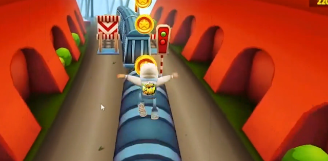 6. لعبة Subway Surfers (لعبة صب واي)