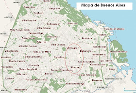 Mapa de los barrios de Buenos Aires, Argentina