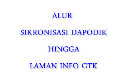 Alur dan Arus Sinkronisasi Dapodik Hingga Cek Info GTK