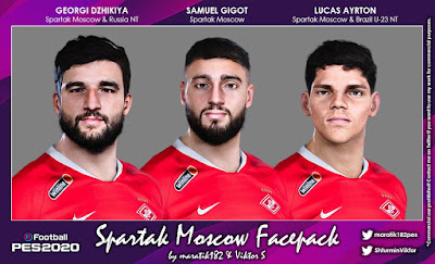 PES 2020 Facepack Spartak Moscow by maratik182 & Viktor S