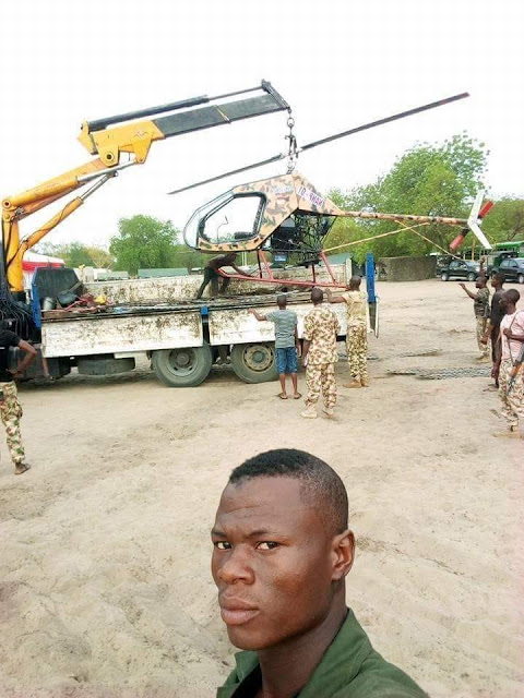 Check Out Photos Of The Helicopter Built By The Nigerian Army