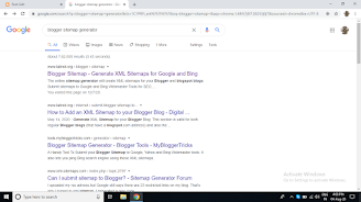 Blogger sitemap generator