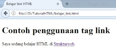 cara membuat link di html