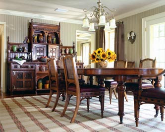 Jed Johnson dining room.  Click to view larger image.