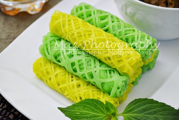 Cara Buat Kuih Gulung Hijau - Created C