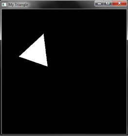 OpenGl code to make self rotating Triangle